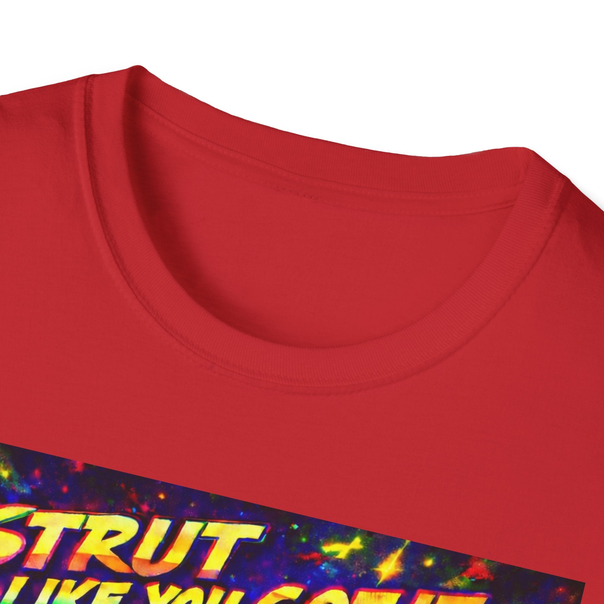 Strut Like You Got It Graphic T-Shirt  Song Cover Art From The Caribbean Calavera Album — Retro Neon Beach Vibe