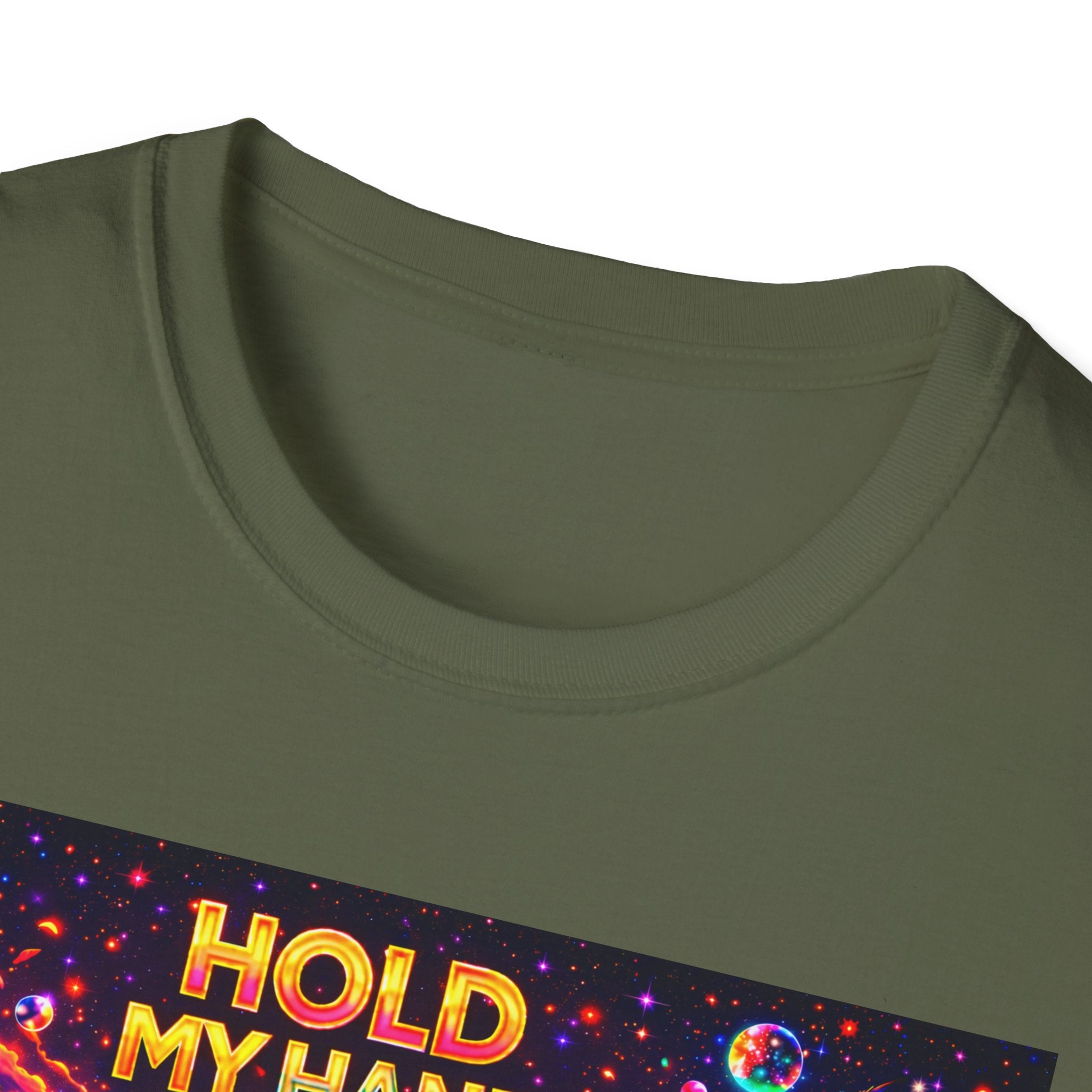 Hold My Hand T-Shirt  Song Cover Art From The Caribbean Calavera Album — Retro Sunset Hands Graphic Tee