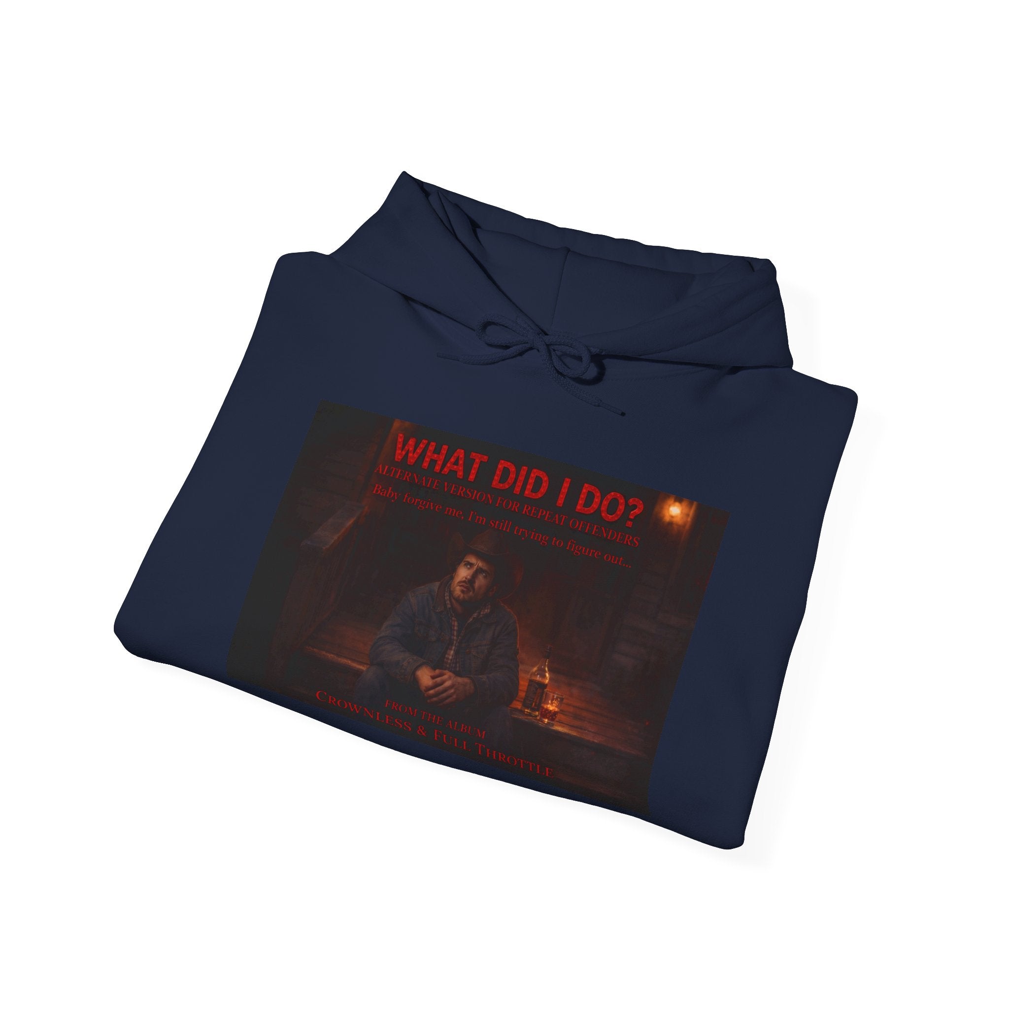What Did I Do? Hoodie — Dark Aesthetic Graphic Pullover