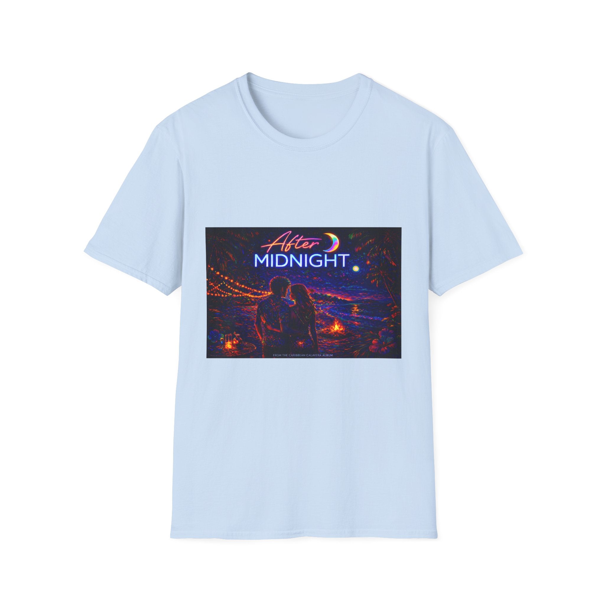 After Midnight Song Cover Art From The Caribbean Calavera Album Hoodie Graphic T-Shirt — Neon City Nightscape Tee
