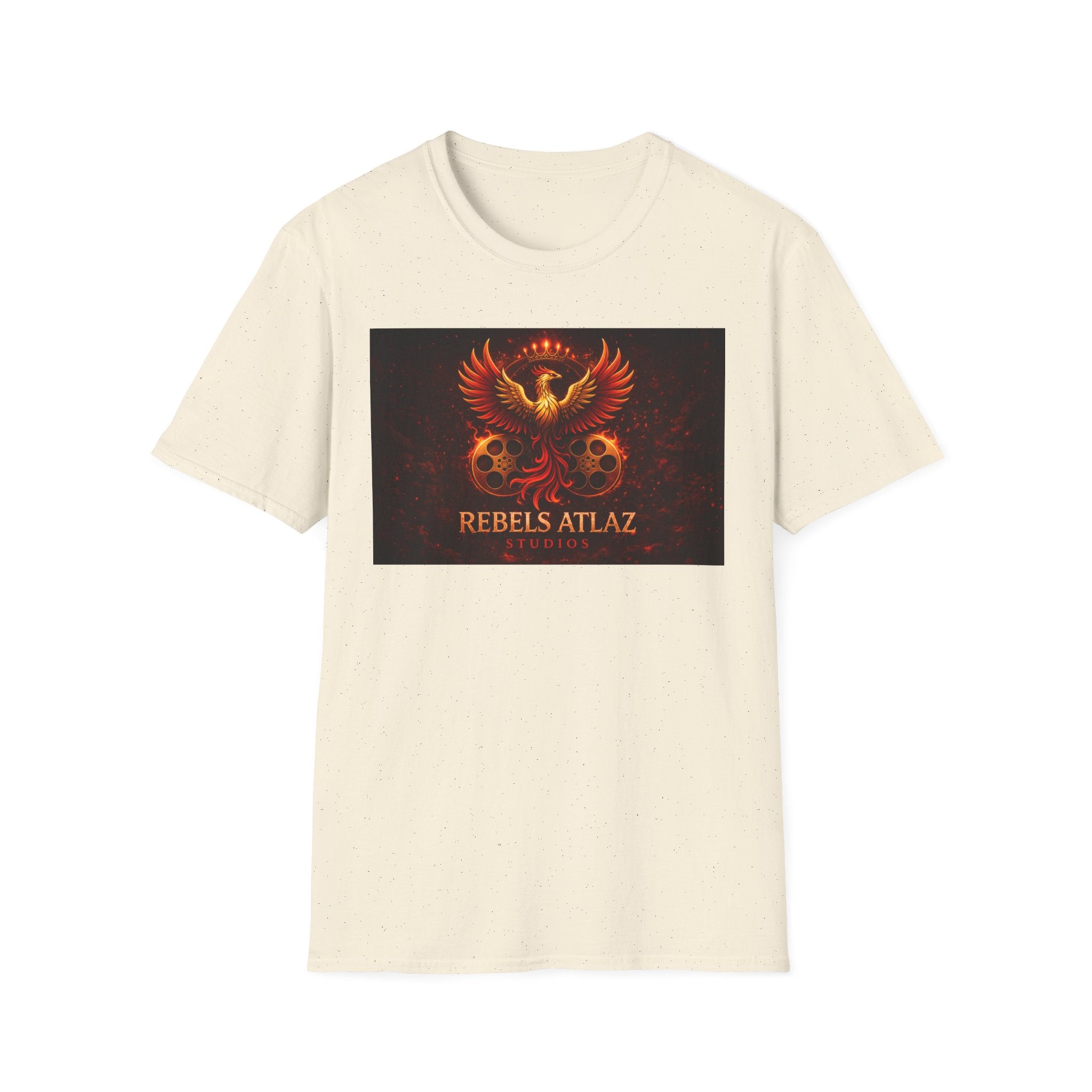 Rebelz Atlaz Film Studios Logo  Phoenix Skull T-Shirt