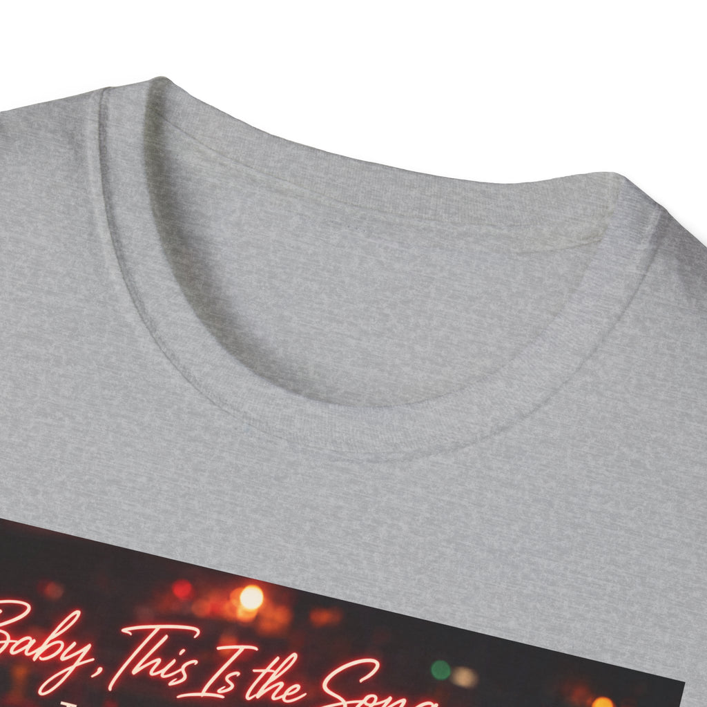 T‑Shirt — 'Baby, It's The Song That Counts'  Crownless and Full Throttle Album Cover Artwork Retro Candlelit Music Graphic Tee