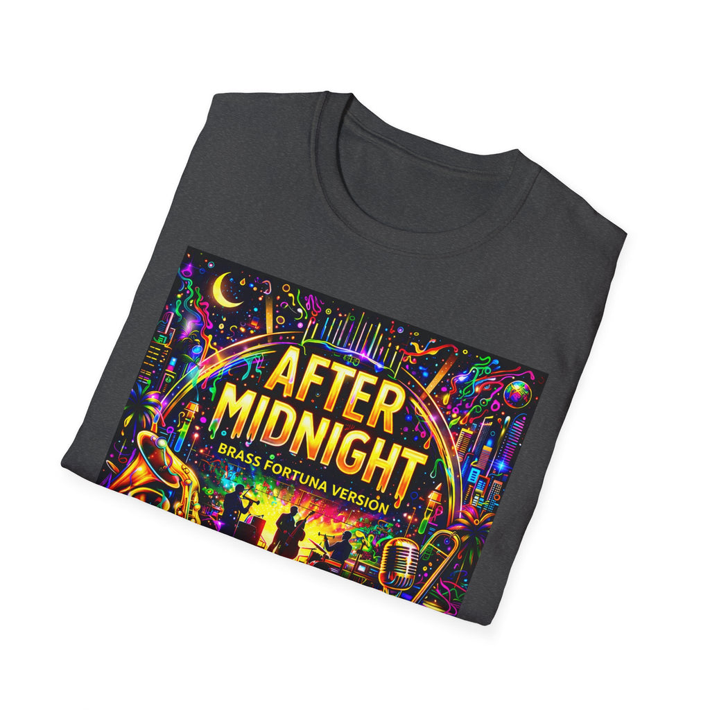 After Midnight T-Shirt  Song Cover Art From The Caribbean Calavera Album – Neon Jazz Club Graphic Tee