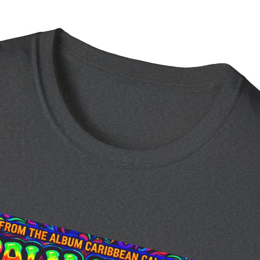 Palm Trees & Kisses Song Cover Art From The Caribbean Calavera Album  Tropical Graphic T-Shirt — Retro Sunset Beach Vibes