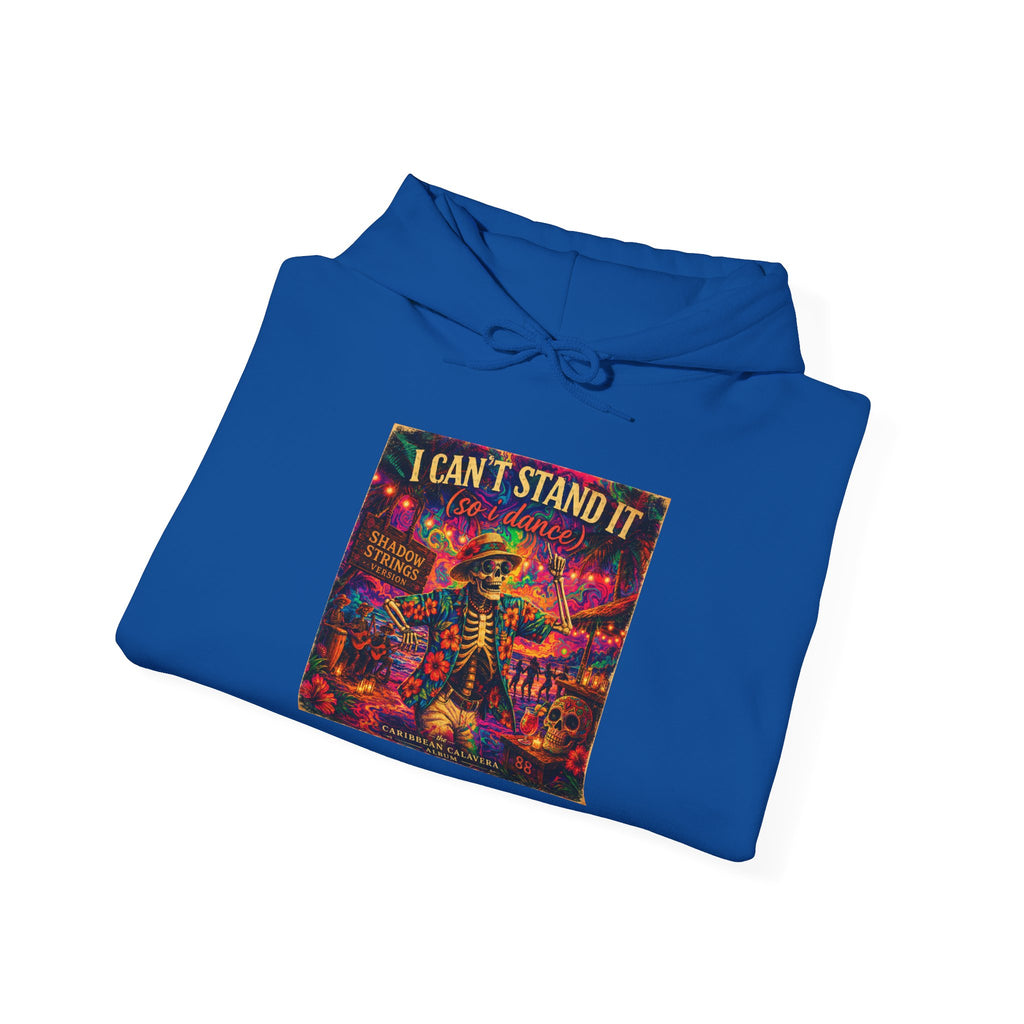 I Can't Stand It Hoodie -  Song Cover Art From The Caribbean Calavera Album  Retro Neon Skatepunk Graphic Pullover