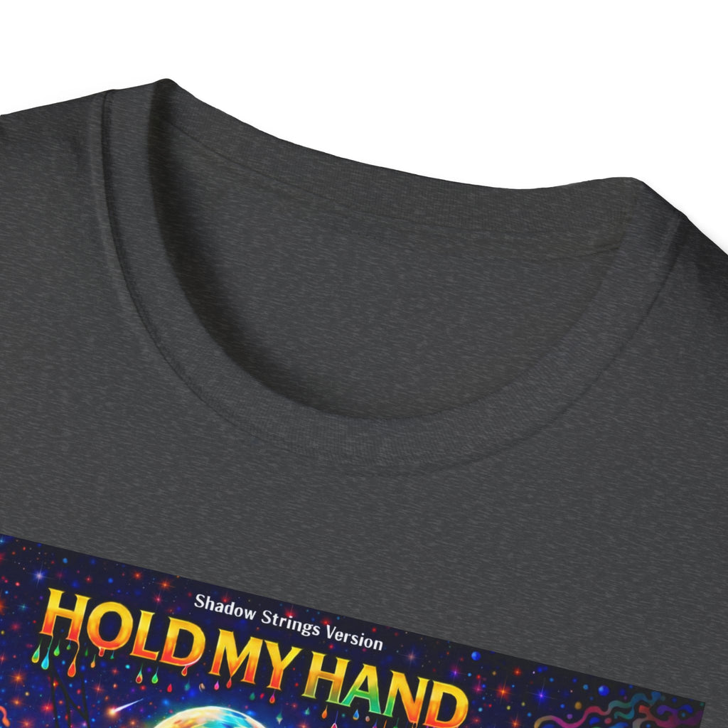 Hold My Hand Graphic T-Shirt  Song Cover Art From The Caribbean Calavera Album — Cosmic Couple Silhouette Tee