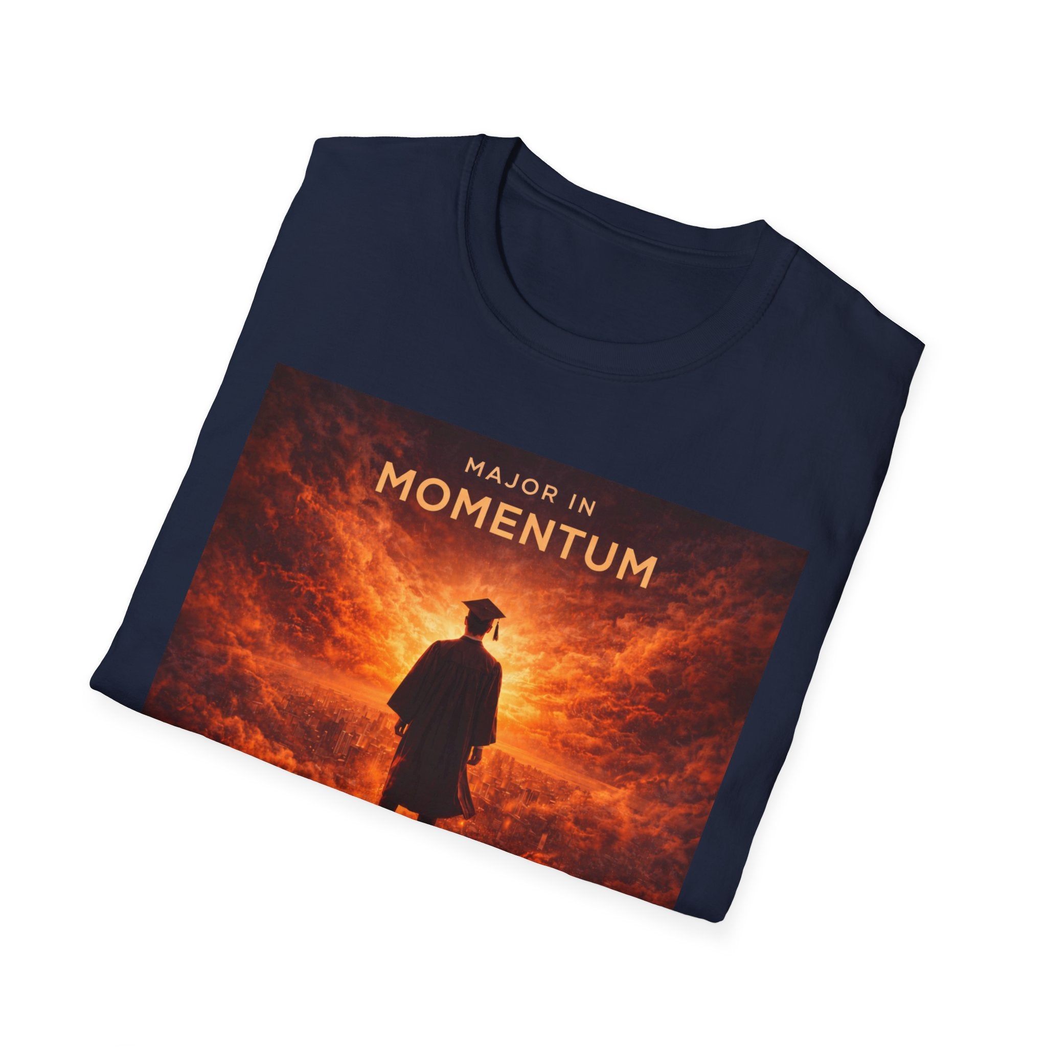 T‑Shirt – "Major in Momentum" Album Art Tee (Silhouette & Fiery Sky)