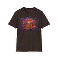 One More Sunset Bonfire Graphic T-Shirt  Song Cover Art From The Caribbean Calavera Album   — "Sunset" Neon Beach Party Tee