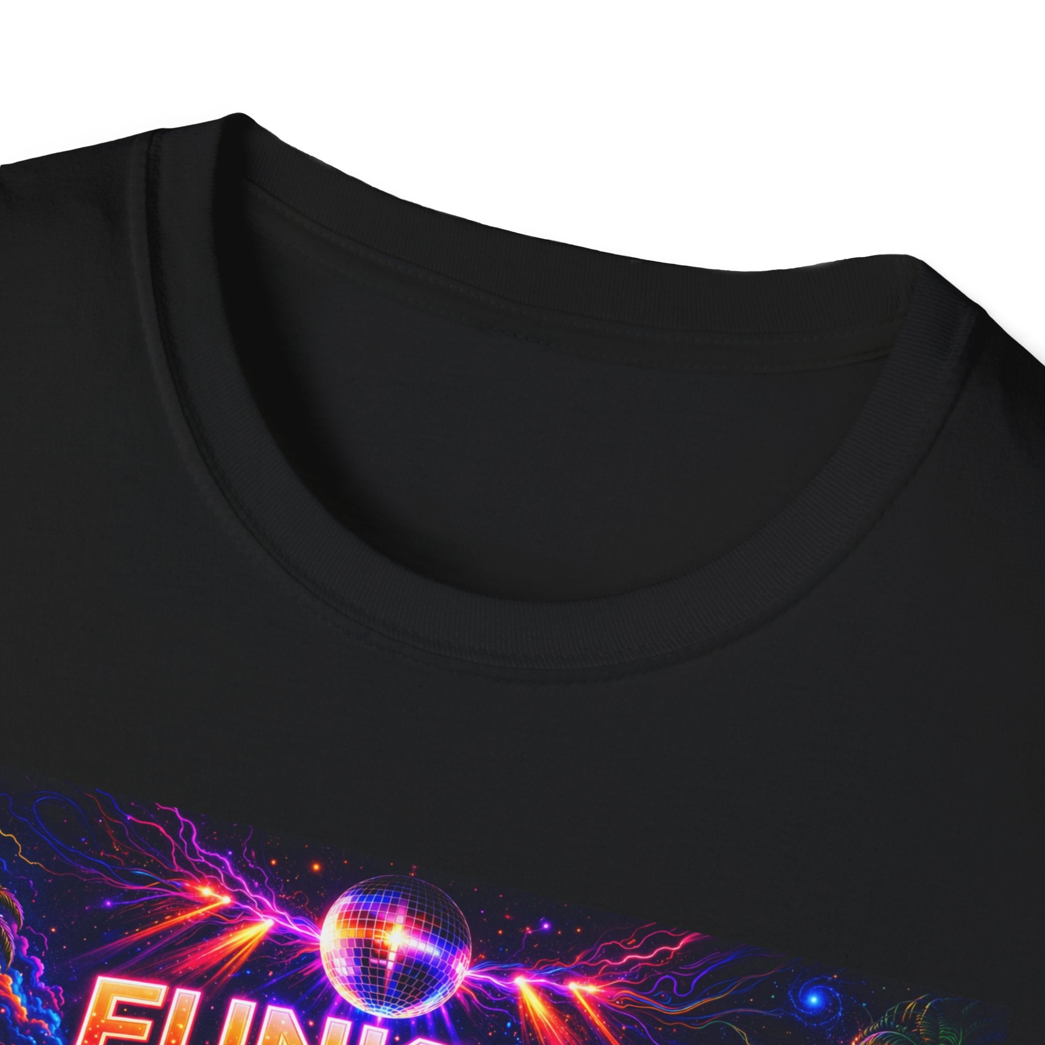 Funkify   Song Cover Art From The Caribbean Calavera Album  Neon City T-Shirt – Retro Synthwave Music Tee