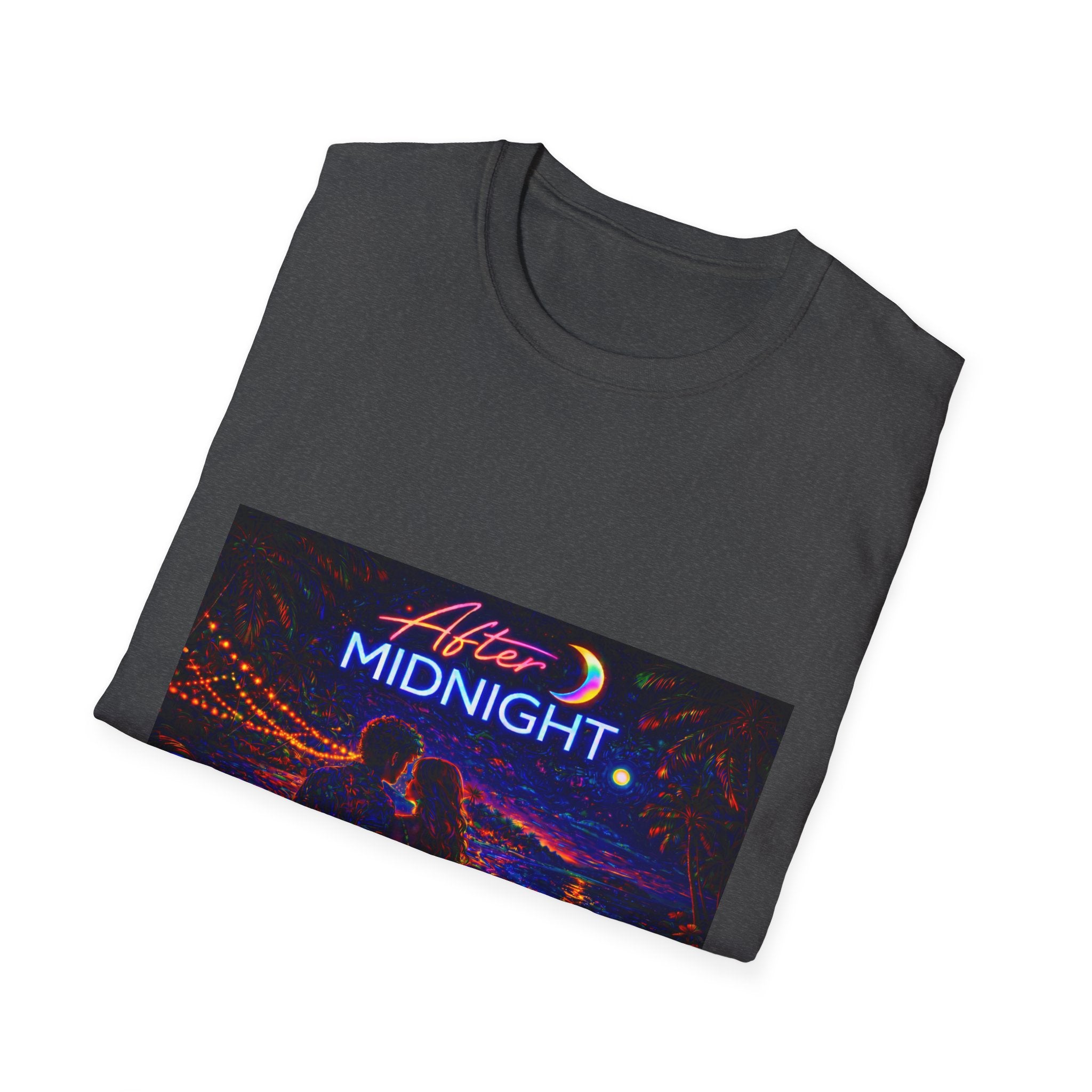 After Midnight Song Cover Art From The Caribbean Calavera Album Hoodie Graphic T-Shirt — Neon City Nightscape Tee