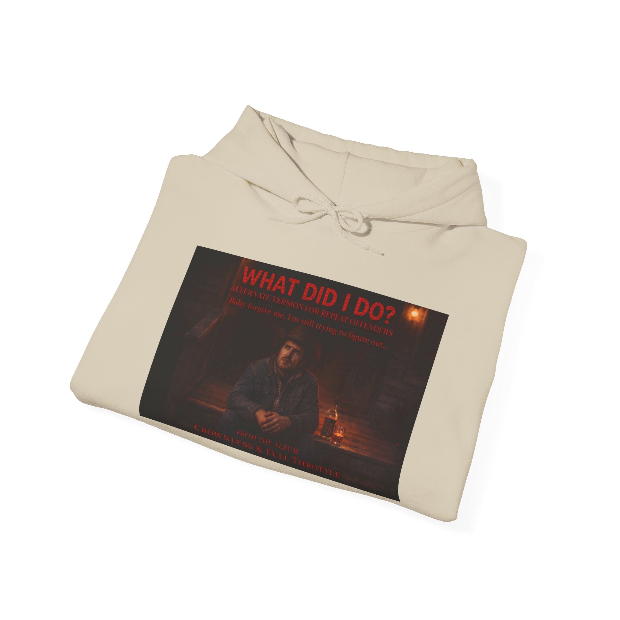 What Did I Do? Hoodie — Dark Aesthetic Graphic Pullover