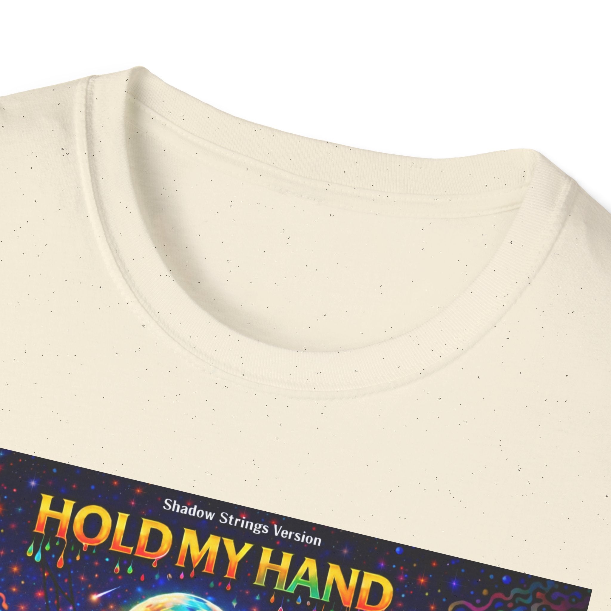 Hold My Hand Graphic T-Shirt  Song Cover Art From The Caribbean Calavera Album — Cosmic Couple Silhouette Tee