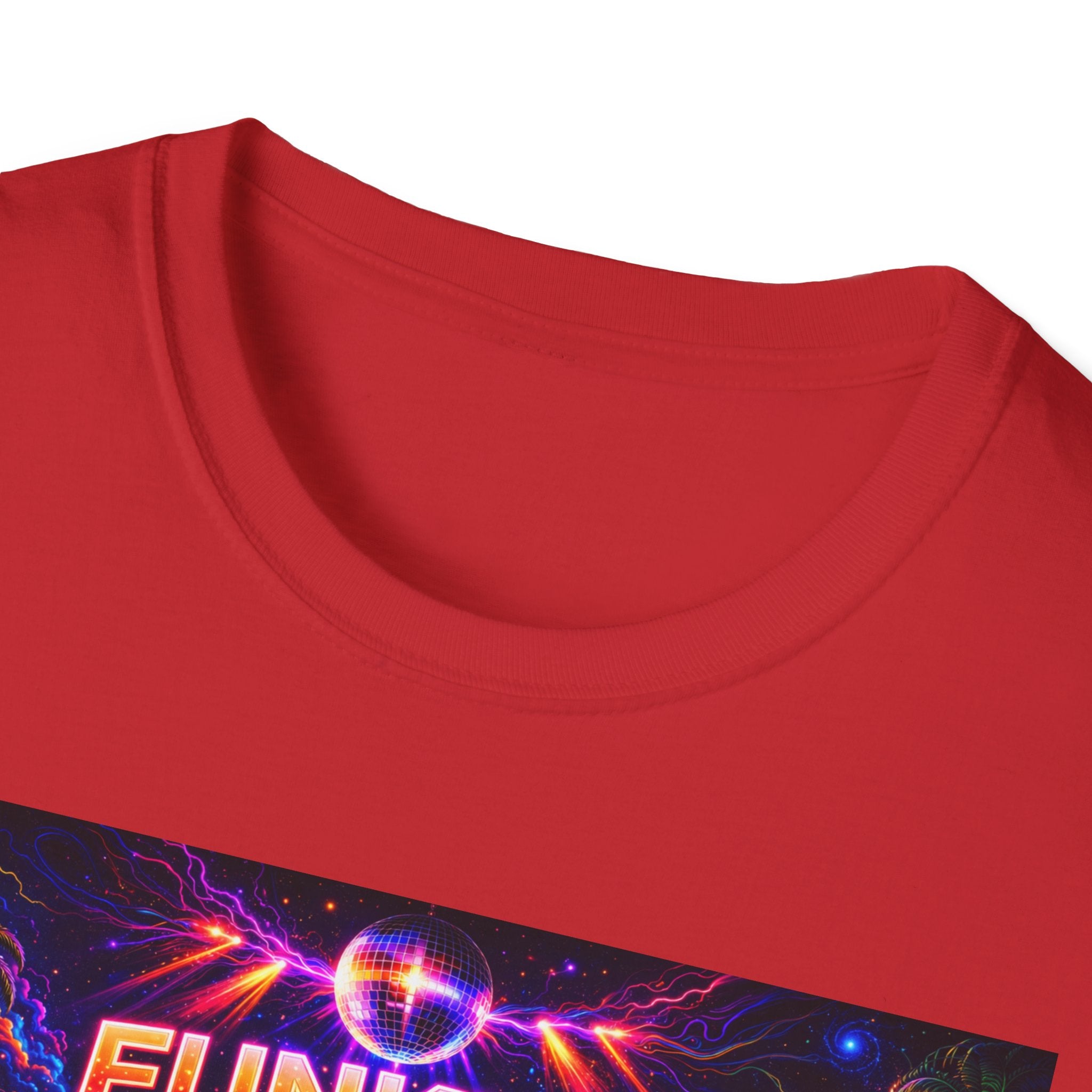 Funkify   Song Cover Art From The Caribbean Calavera Album  Neon City T-Shirt – Retro Synthwave Music Tee