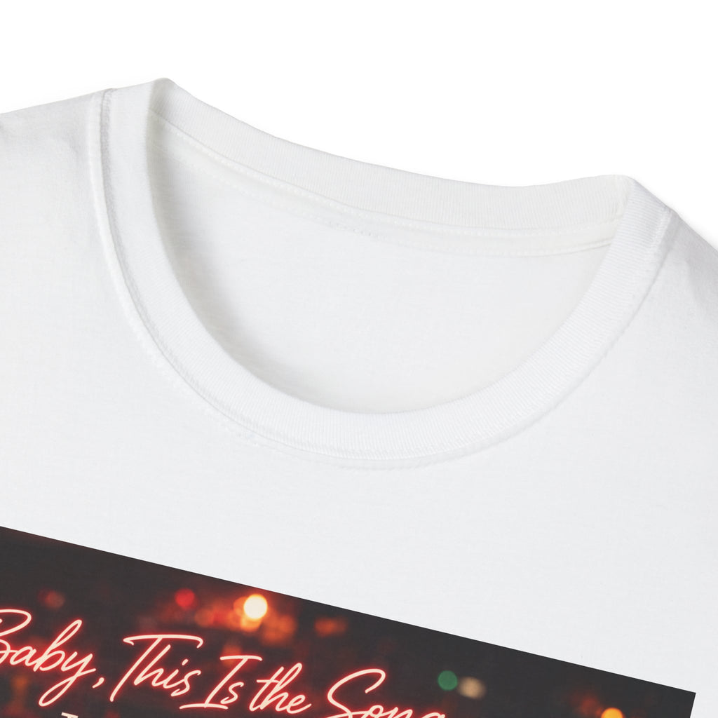 T‑Shirt — 'Baby, It's The Song That Counts'  Crownless and Full Throttle Album Cover Artwork Retro Candlelit Music Graphic Tee