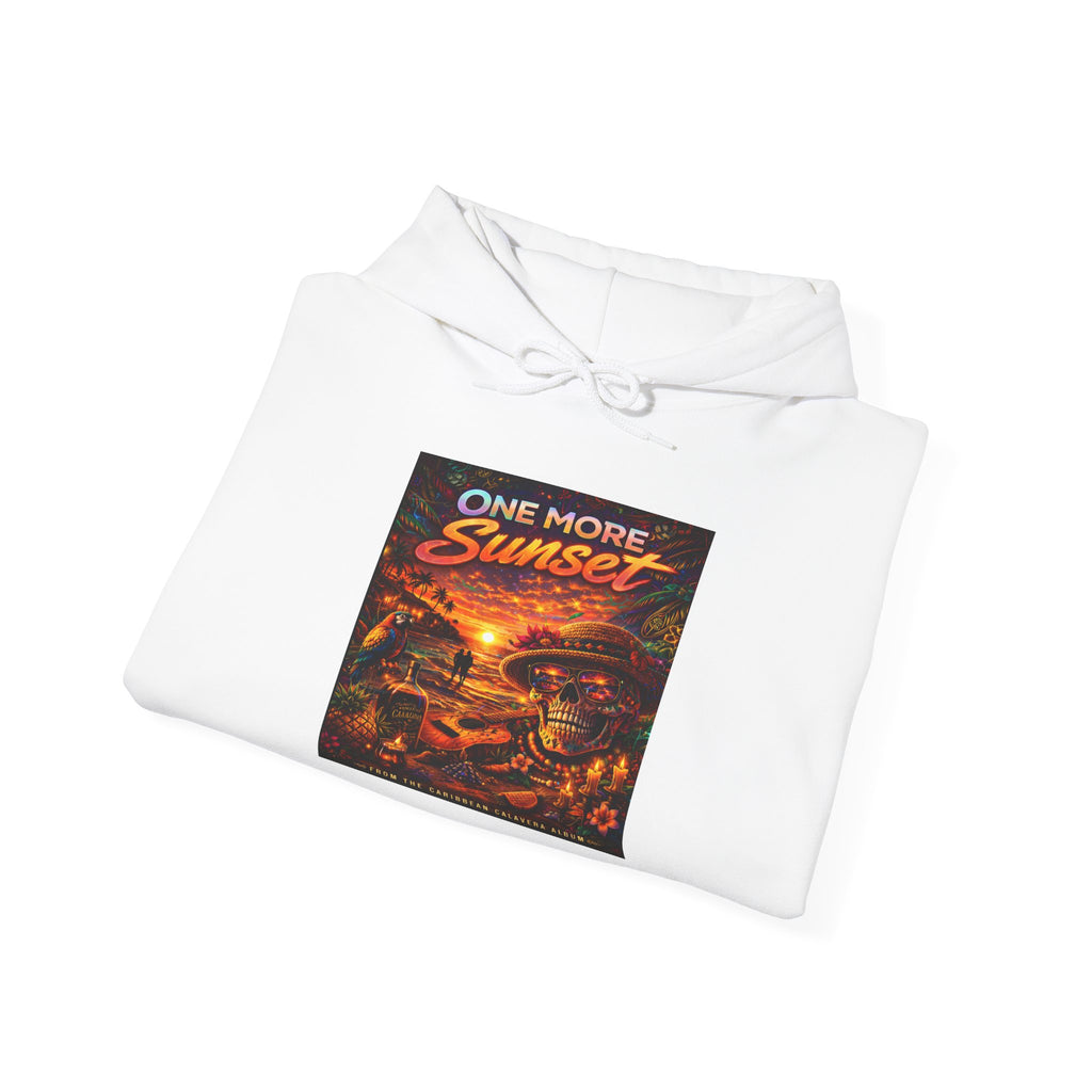 "One More Sunset"  Song Cover Art From The Caribbean Calavera Album Skateboard Vintage Graphic Pullover Sunset Skate Hoodie —