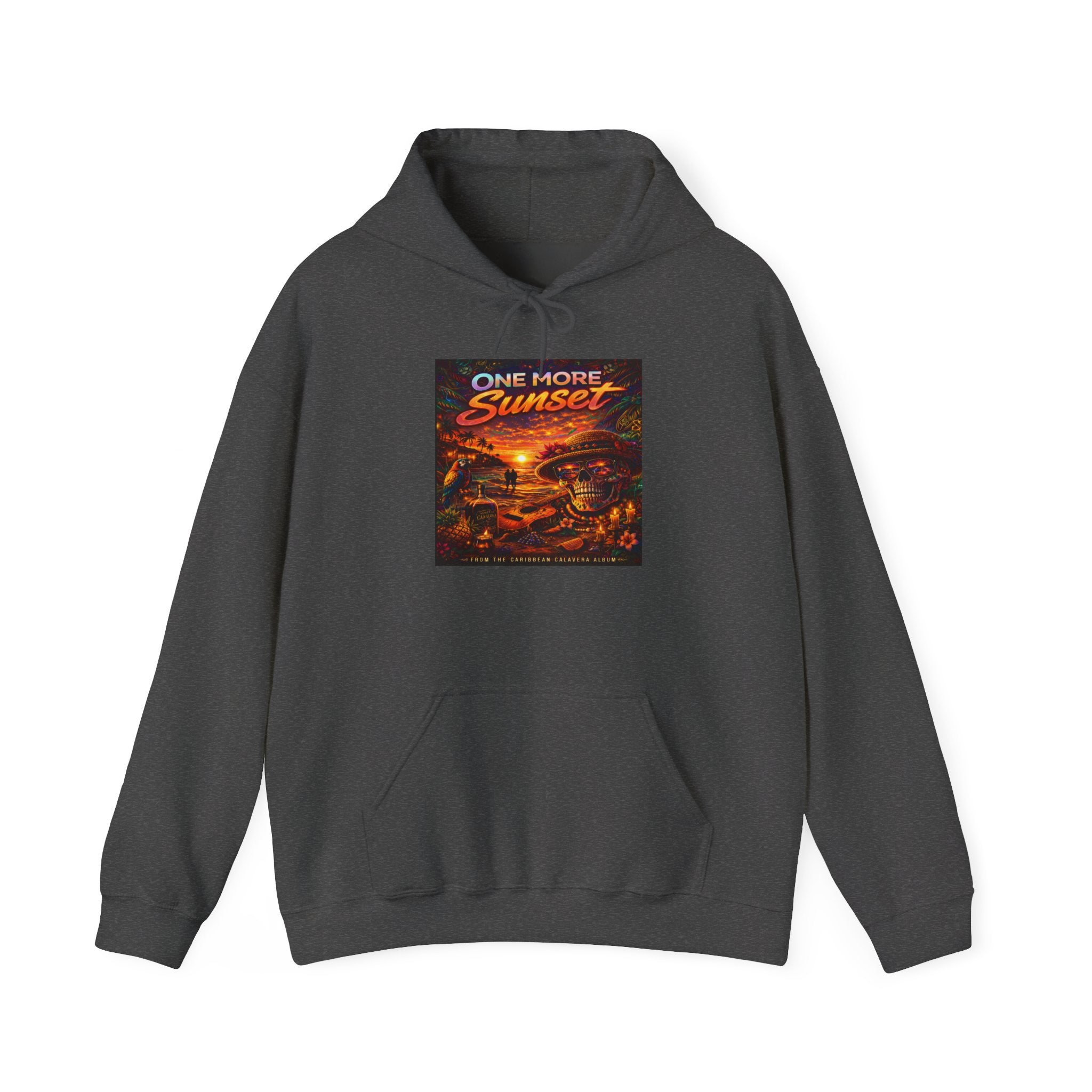 "One More Sunset"  Song Cover Art From The Caribbean Calavera Album Skateboard Vintage Graphic Pullover Sunset Skate Hoodie —