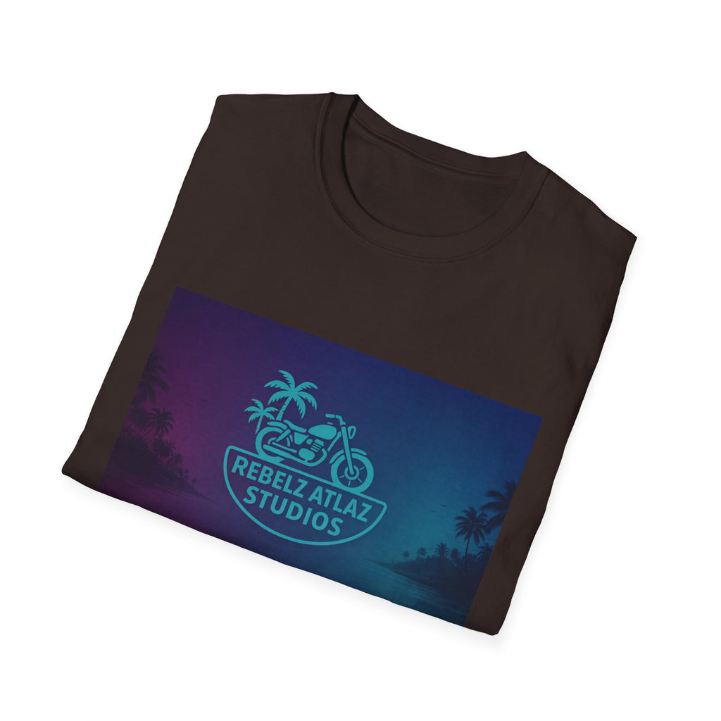 Rebel Ataz Studios Logo T-Shirt — Tropical Palm Graphic Tee