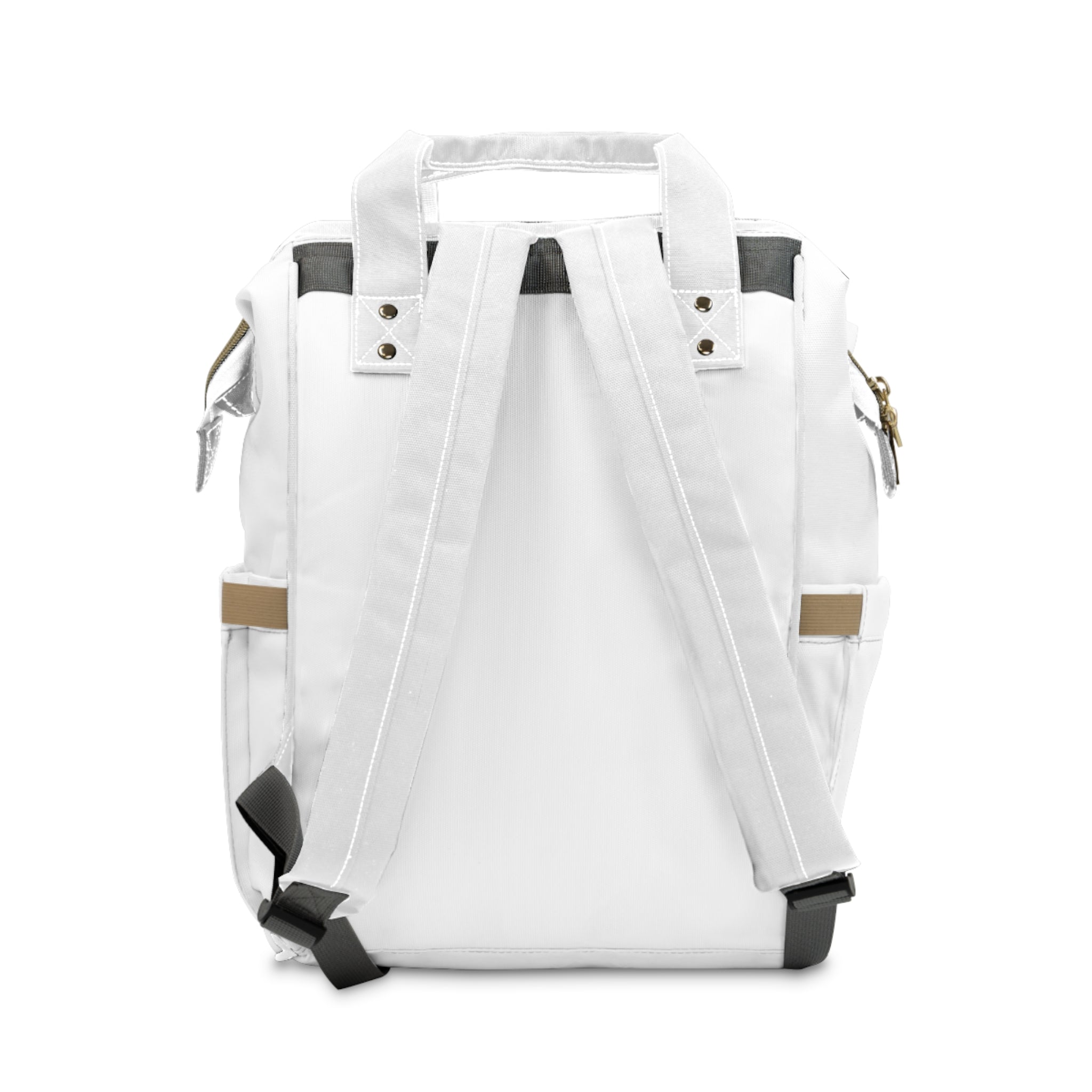 Rebelz Atlaz Motorcycle Palms Trees Logo Purse Day Pack Diaper Backpack – Tropical Sunset 'Slow Jam' Couple Design, Multifunctional Baby Bag