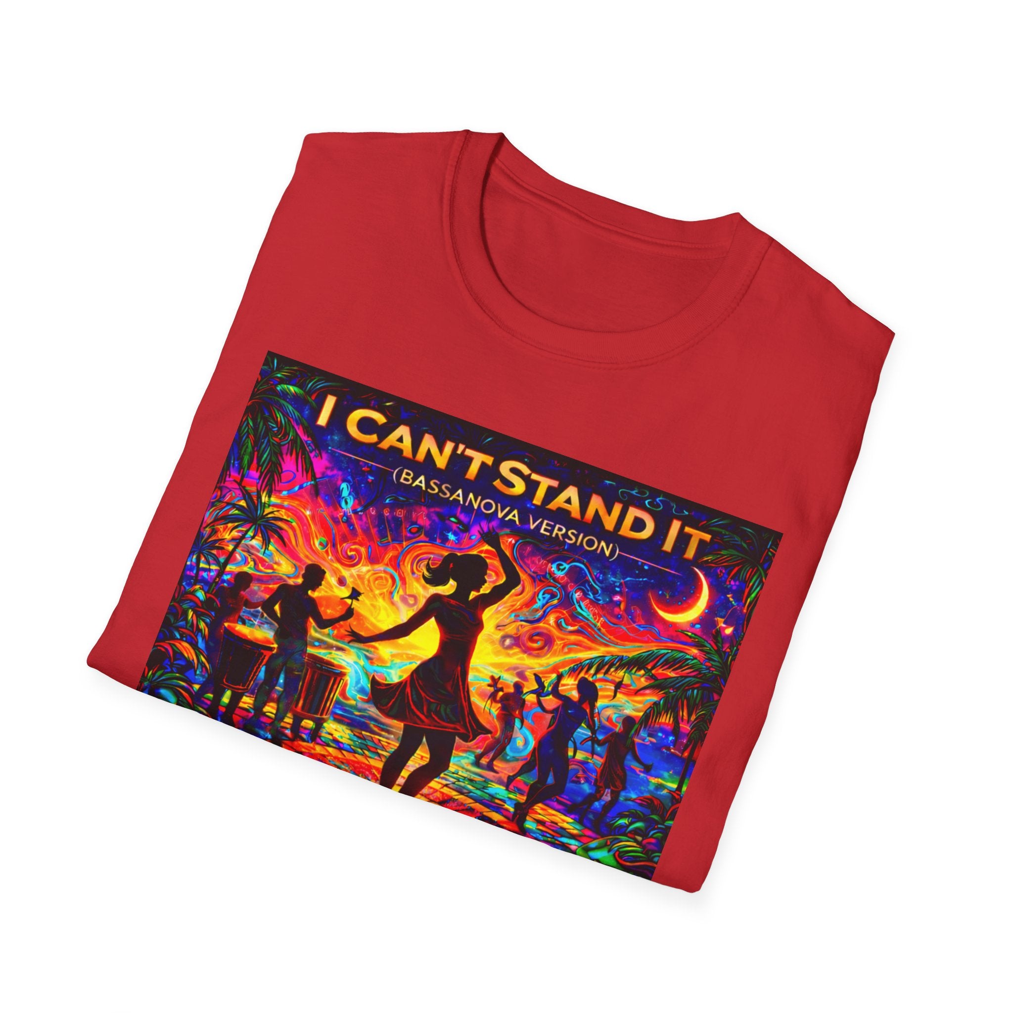 I Can't Stand It Dance Tee Song Cover Art From The Caribbean Calavera Album — Vibrant Caribbean Disco Music T-Shirt