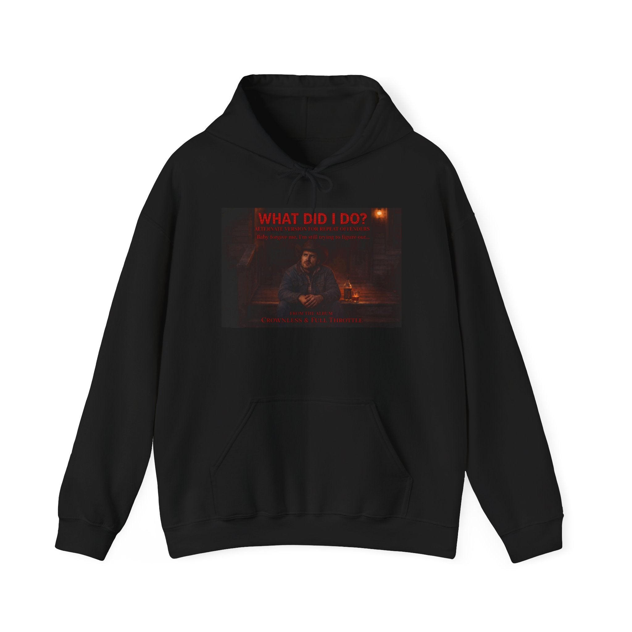 What Did I Do? Hoodie — Dark Aesthetic Graphic Pullover